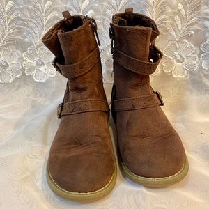 Old navy brown boots with buckles US size 7